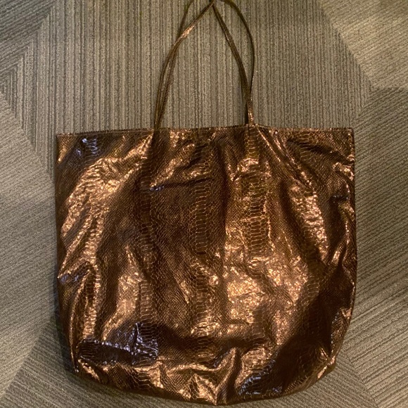 Carlos Falchi Snell Copper Snake Tote - Picture 2 of 6